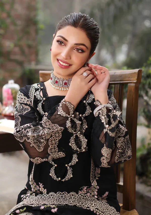 KAHF- 3PC Luxury Lawn Embroidered Suit - RR-4019