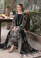 KAHF- 3PC Luxury Lawn Embroidered Suit - RR-4019