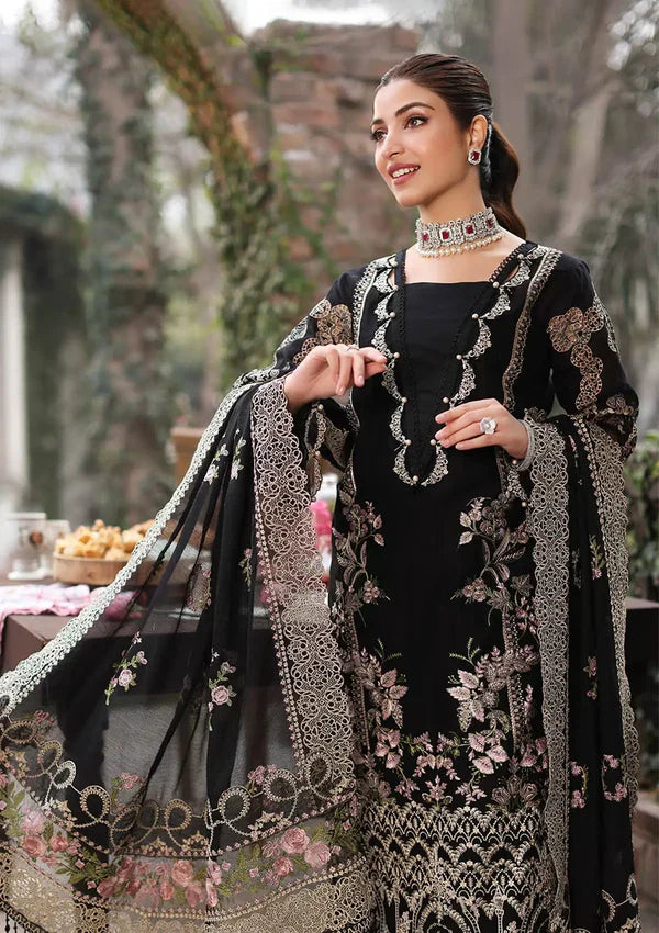 KAHF- 3PC Luxury Lawn Embroidered Suit - RR-4019