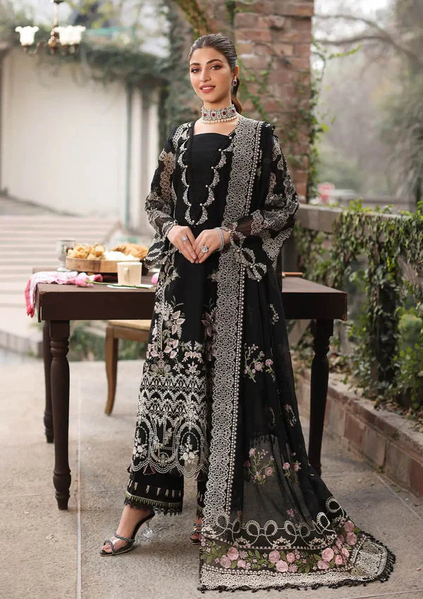 KAHF- 3PC Luxury Lawn Embroidered Suit - RR-4019