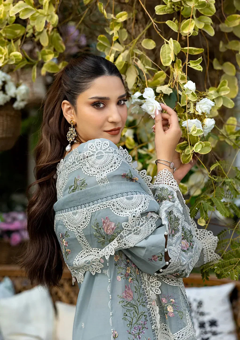 ELAF - 3PC Luxury Lawn Embroidered Suit - RR-4032
