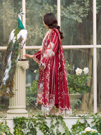 BIN ILYAS  - 3PC Luxury Lawn Embroidered Suit - RR-4048