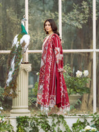 BIN ILYAS  - 3PC Luxury Lawn Embroidered Suit - RR-4048