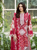 BIN ILYAS  - 3PC Luxury Lawn Embroidered Suit - RR-4048