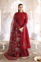 Crossstitch - ROUGE FLARE-3PC EMBROIDERED LAWN SUIT - RR3066