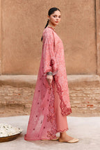 Crossstitch - PEACH ATELIER-3PC PRINTED & EMBROIDERED LAWN SUIT - RR3067