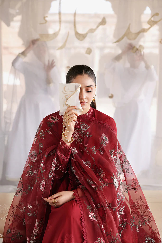 Crossstitch - ROUGE FLARE-3PC EMBROIDERED LAWN SUIT - RR3066