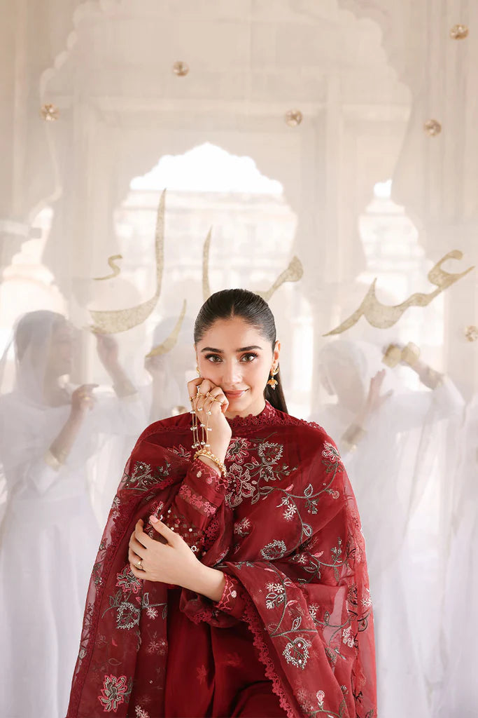 Crossstitch - ROUGE FLARE-3PC EMBROIDERED LAWN SUIT - RR3066