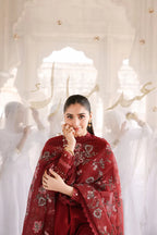 Crossstitch - ROUGE FLARE-3PC EMBROIDERED LAWN SUIT - RR3066