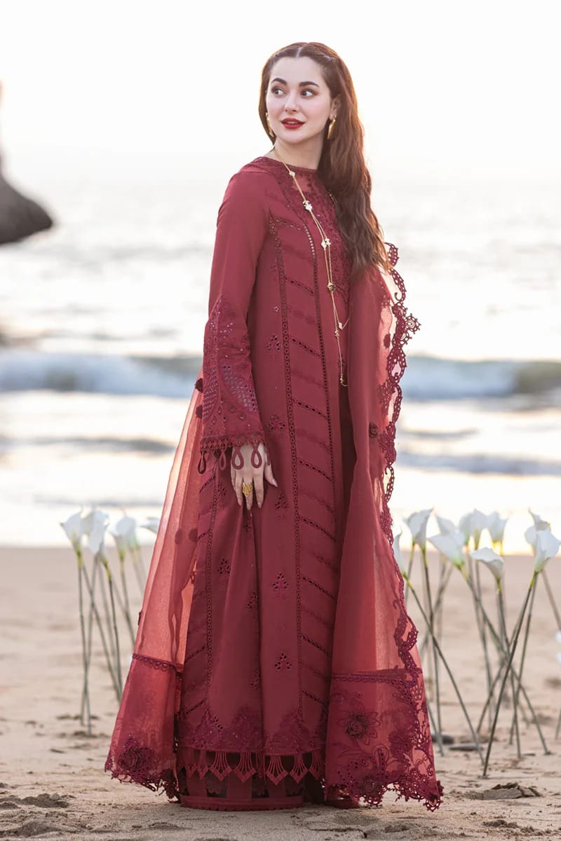 QALAMKAR - Premium Lawn 3PC Suit - RR3010