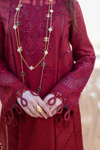 QALAMKAR - Premium Lawn 3PC Suit - RR3010