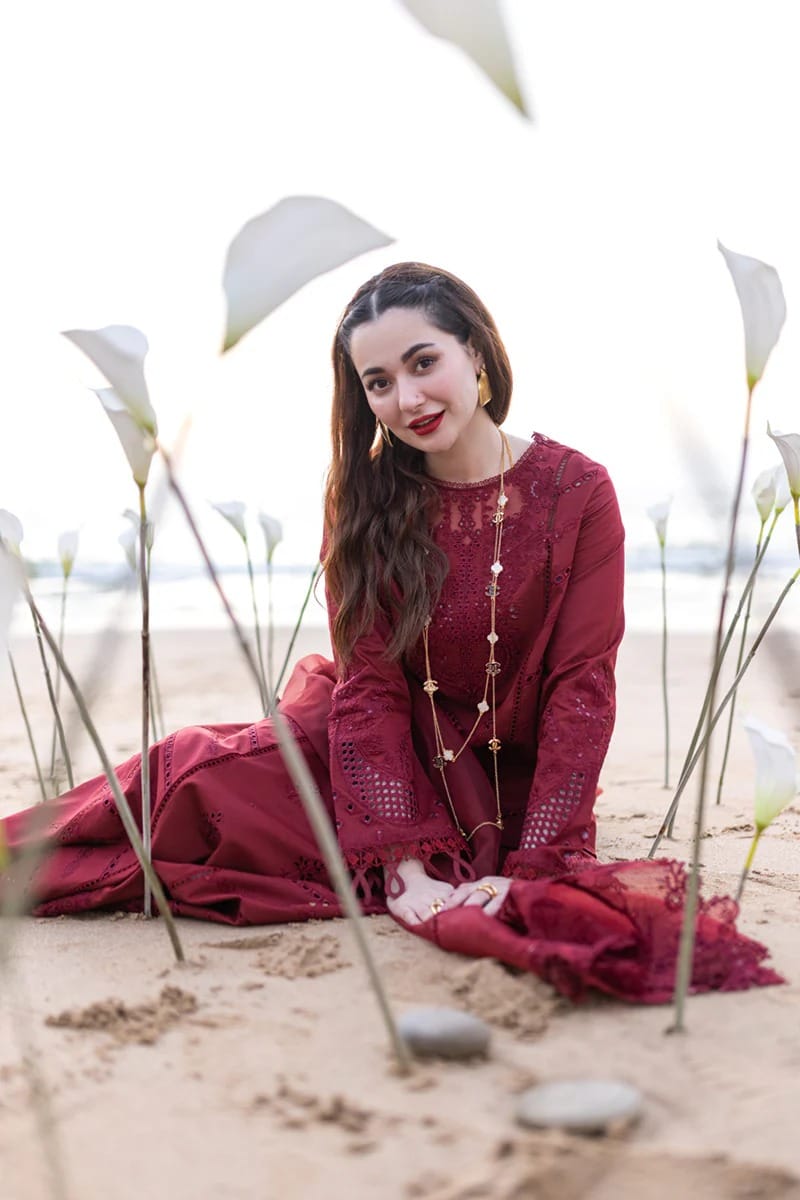 QALAMKAR - Premium Lawn 3PC Suit - RR3010