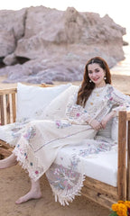 QALAMKAR - Embroidered Lawn 3PC Suit - RR3009