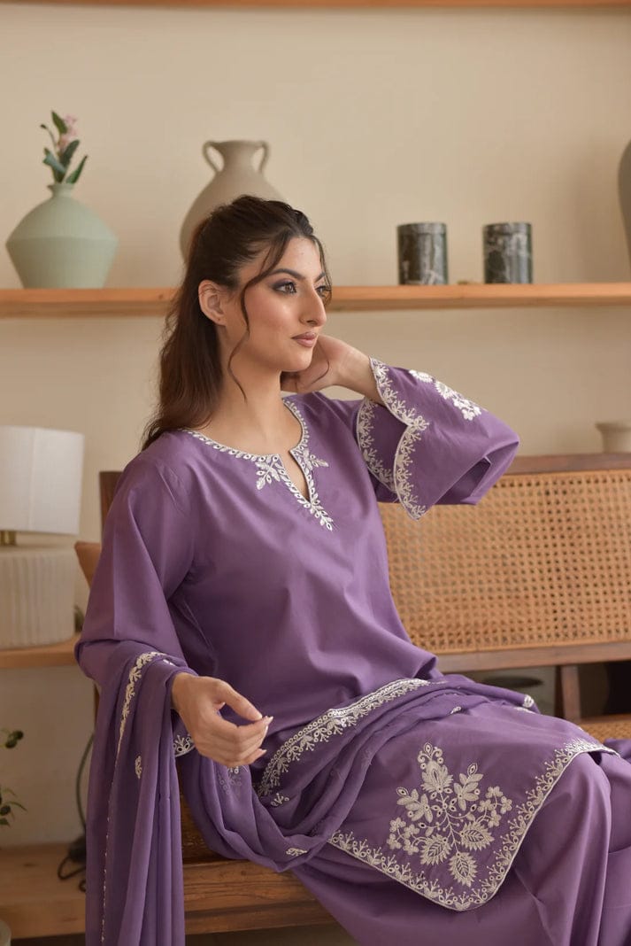 Rumi Set - Premium Lawn – 3PC Suit - RR3012