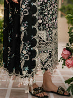 BIN ILYAS - Embroidered Lawn 3Pc Suit - RR3018