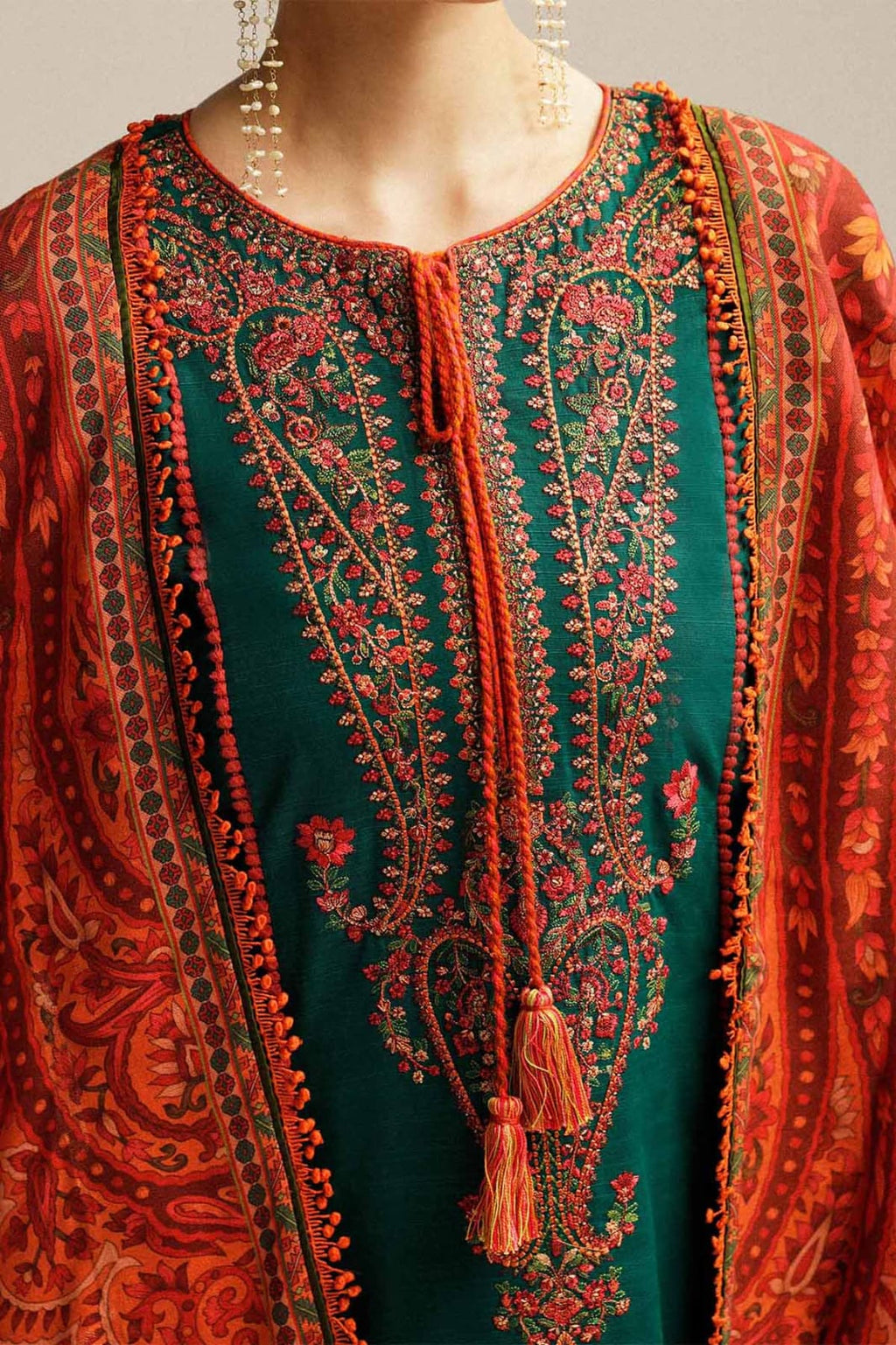 HUSSAIN REHAR - Premium Lawn 3PC Suit - RR3022