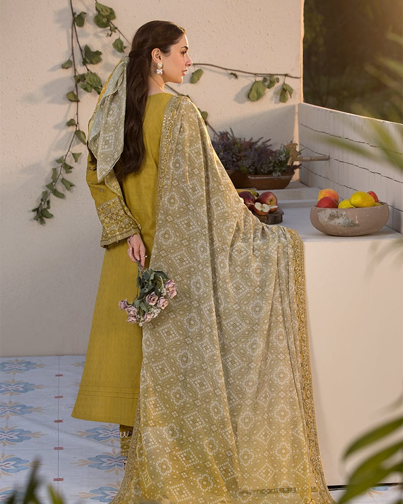 ALLY’S - Premium Lawn 3PC Unstitched Suit - RR3026