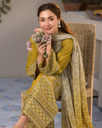 ALLY’S - Premium Lawn 3PC Unstitched Suit - RR3026