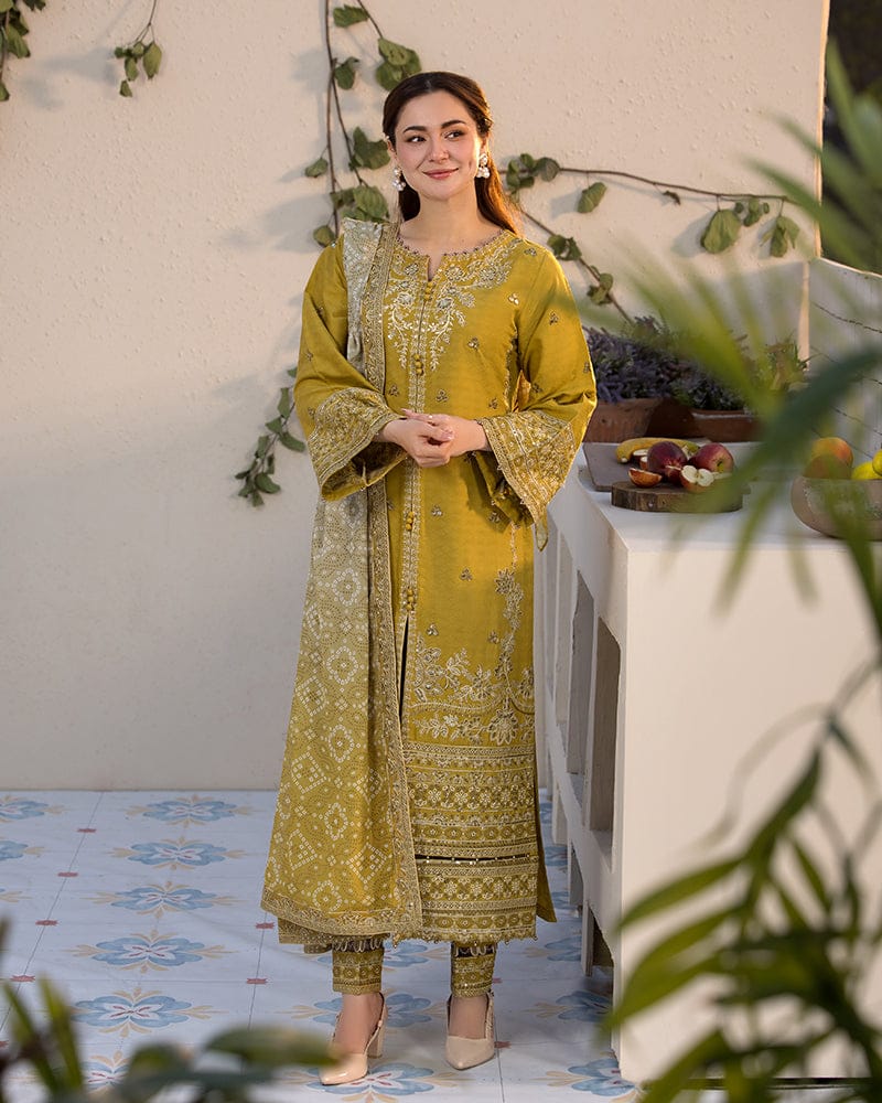 ALLY’S - Premium Lawn 3PC Unstitched Suit - RR3026