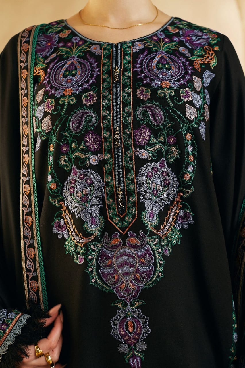 ZARA SHAHJAHAN - Cambric Cotton Unstitched 3PC Suit - RR3028