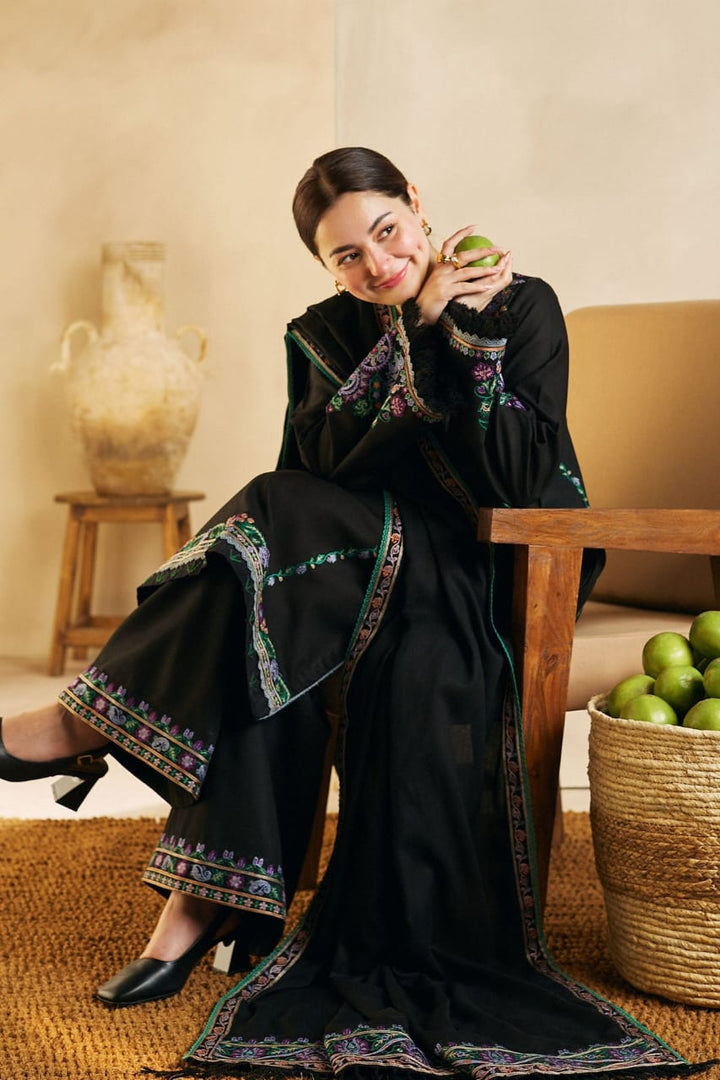 ZARA SHAHJAHAN - Cambric Cotton Unstitched 3PC Suit - RR3028