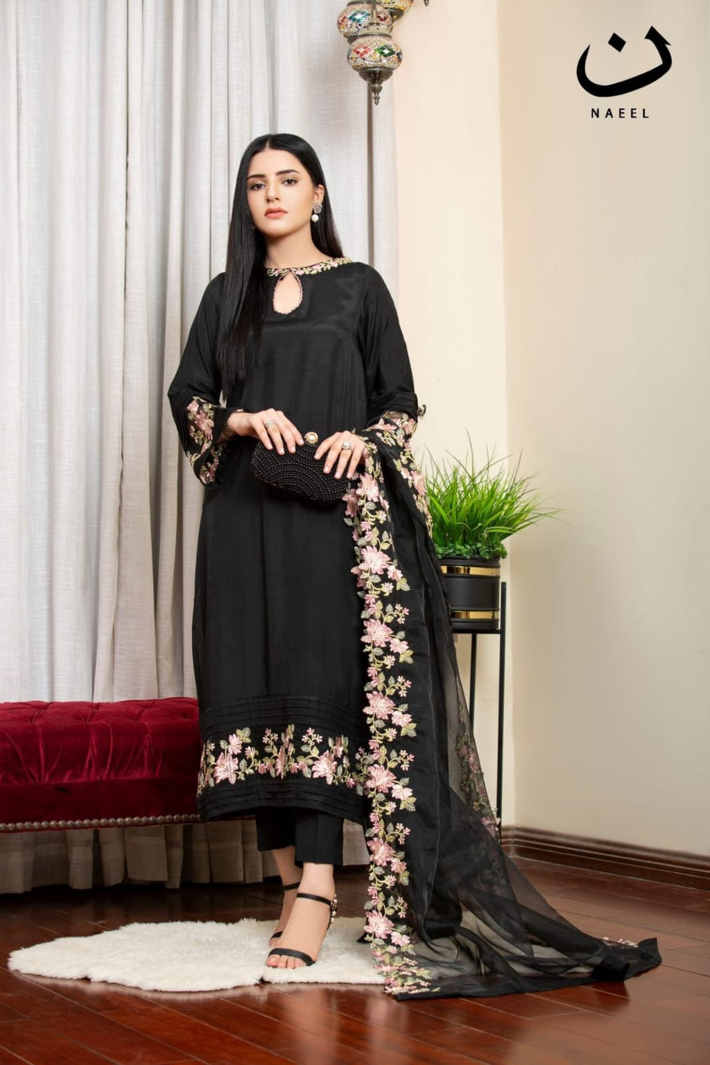 RUJHAN - Premium Lawn Unstitched 3PC Suit - RR3030