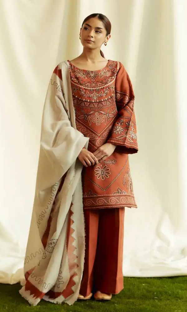 ZARA SHAHJAHAN Premium Lawn Unstitched 3PC Suit - RR3033