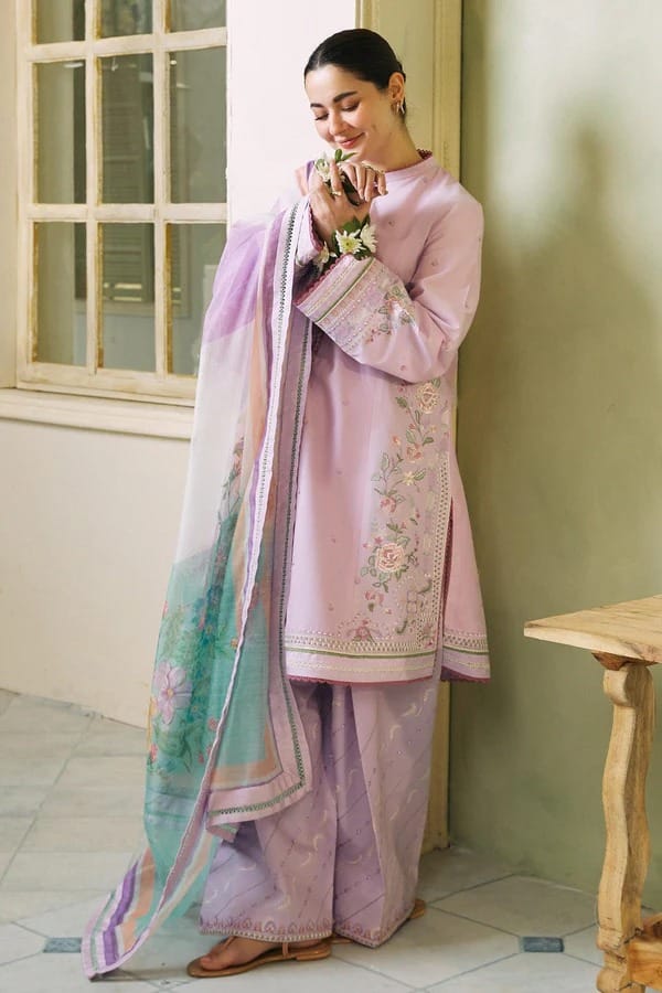 COCO BY ZARA SHAHJAHAN Premium Lawn Unstitched 3PC Suit - RR3034
