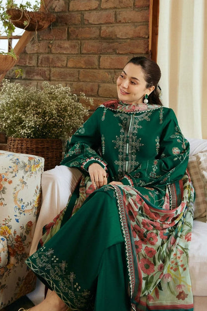 COCO By Zara Shahjahan – 3pc Unstitched Lawn Suit - RR3036