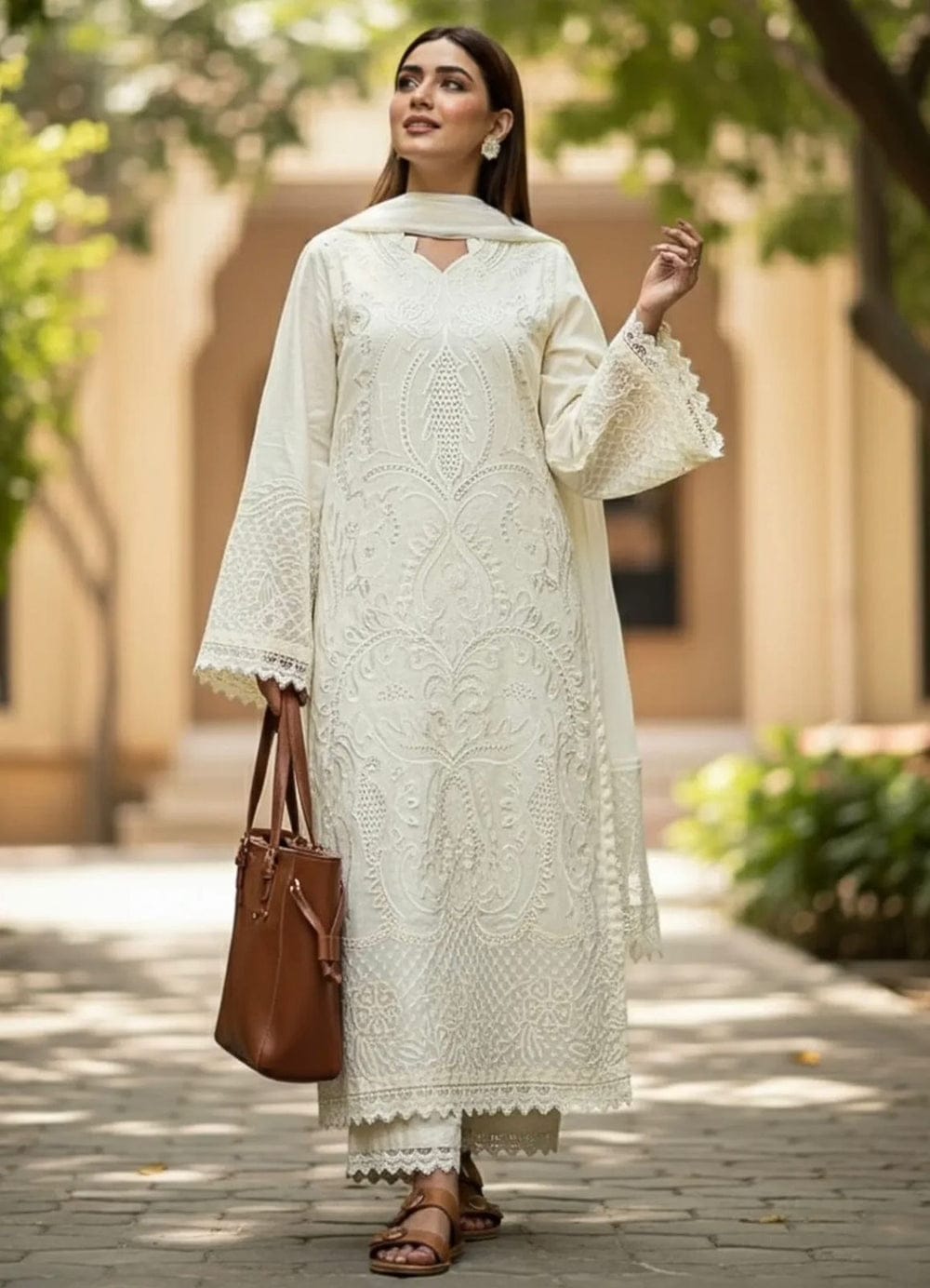 ZELLBURRY Premium Lawn Unstitched 3Pc Suit - RR3049