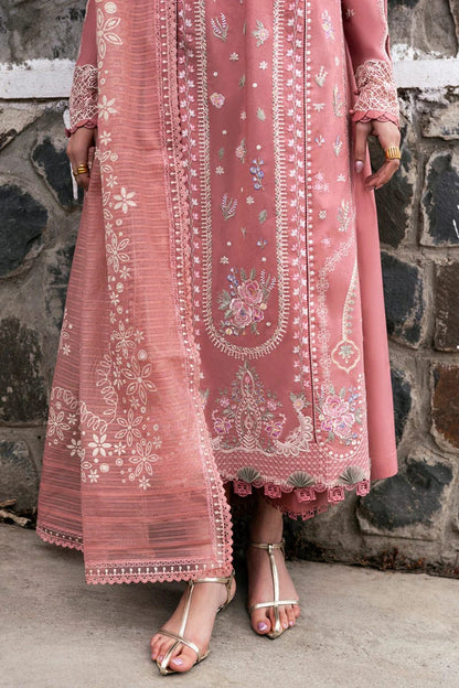 QALAMKAR Premium Lawn Unstitched 3Pc Suit - RR3053