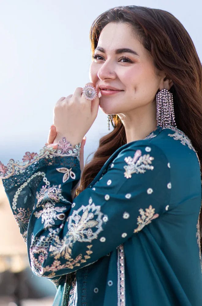 Restock Again - Qalamkar - Unstitched 3PC Embroidered Lawn - RR3062