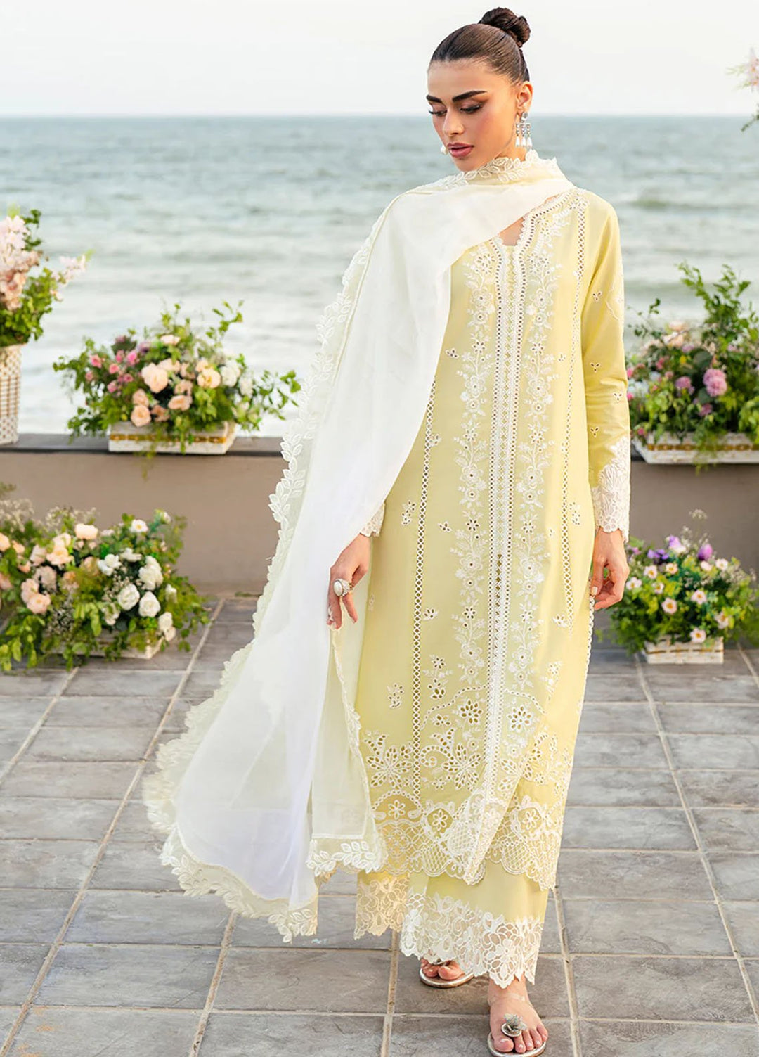 Azure Luxury Lawn '26 | Celebrity Edition 3PC Embroidered Suite - RR-4052