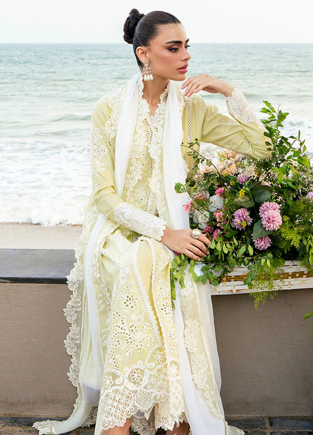 Azure Luxury Lawn '26 | Celebrity Edition 3PC Embroidered Suite - RR-4052