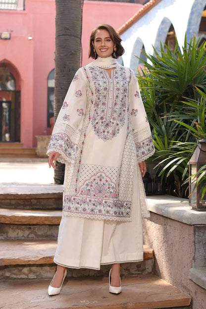 3PC EMBROIDERED DHANAK SUIT – Premium Unstitched Winter Ensemble - RR2018