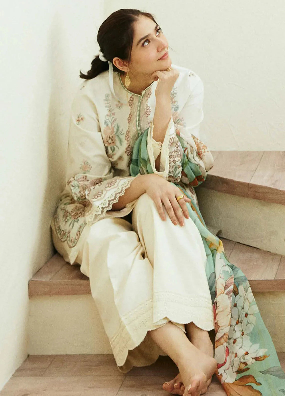COCO BY ZARA SHAHJAHAN Lawn Unstitched 3PC Suit - RR3035