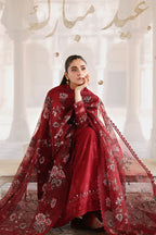 Crossstitch - ROUGE FLARE-3PC EMBROIDERED LAWN SUIT - RR3066