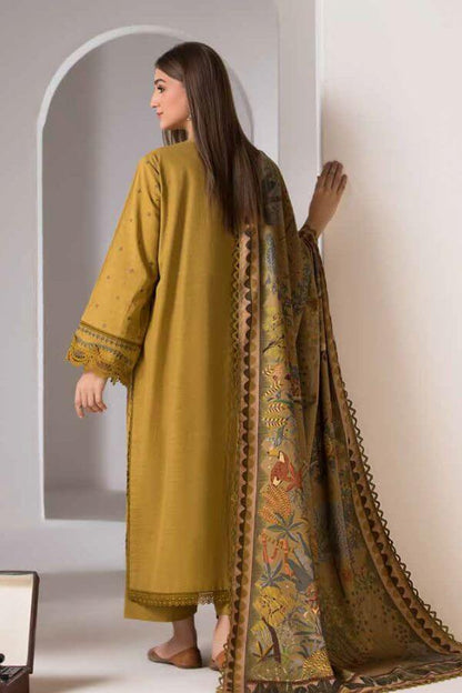 3PC EMBROIDERED DHANAK - Unstitched Winter Collection