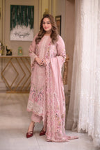 Aneelas - 3PC Luxury Lawn Embroidered Suit - RR-4049